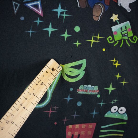 Super Paper Mario Womens Tee Shirt Nintendo Medium - Picture 6 of 7